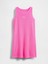 Kız Çocuk Pembe Gap Logo Askılı Elbise 4