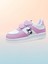 Mor Bantlı Morlu Bebe Kuromici Baskılı Çocuk Spor Ayakkabı Sneaker 1
