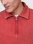 Erkek Kırmızı Heavyweight Oversized Yarım Fermuarlı Pullover 3