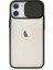 Iphone 12 Mini Kılıf Palm Buzlu Kamera Sürgülü Silikon - Siyah Bstmy 1