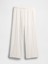 Kadın Beyaz Mid Rise Wide-Leg Pantolon 3