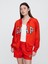 Kadın Kırmızı Gap Logo Relaxed Fermuarlı Sweatshirt 1