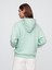Kadın Açık Yeşil Gap Logo Relaxed Fermuarlı Sweatshirt 4