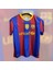M.e.s.s.i. 2010-11 Sezon Barça Retro Kısa Kollu Forma Yetişkin Nostalji Bordo 2