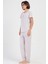 Kadın Kısa Kol Bej Pijama Takımı C8T2N2O304 3