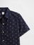 Erkek Çocuk Lacivert Desenli Kısa Kollu Gömlek 2