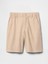 Erkek Çocuk Bej 8" Keten Karışımlı Şort 5