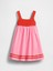 Kız Bebek Pembe Örgü Detaylı Elbise 3