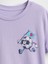 Kız Çocuk Lila Grafik T-Shirt 2
