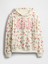 Kadın Çiçek Desenli Gap Logo Relaxed Havlu Kumaş Sweatshirt 2