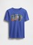 Erkek Çocuk Mavi Grafik T-Shirt 1