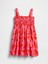 Kız Çocuk Pembe Smocked Poplin Elbise 4