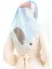 Karaca Soft Eşarp 81056-10 Bebek Mavisi Bej 3