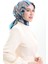 Karaca Rayon Eşarp 81055-11 Lacivert Turkuaz 2