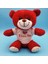 Kırmızı I Love You Tişörtlü Peluş Ayıcık 1
