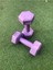 Leyayon 1 kg x 2 Adet Dambıl Vinyl Kaplı Dumbell Ağırlık - Mor Renk 1