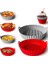 Hava Fritöz Silikon Tepsisi (2'li Paket) - Pişirme ve Fırınlama Için Mükemmel Yeniden Kullanılabilir Silikon Hava Fritöz Tepsisi (Yurt Dışından) 4