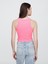 Kadın Pembe Gap Logo Crop Atlet 3