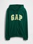 Erkek Koyu Yeşil Gap Logo Fermuarlı Fransız Havlu Kumaş Sweatshirt 2
