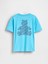 Erkek Çocuk Mavi Cepli Grafik T-Shirt 1