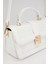 KROKO BEYAZ Kroko Deri El Çantası 3