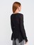 60433 Düğmeli Peplum Dantel Hırka-Siyah 2