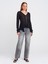 60433 Düğmeli Peplum Dantel Hırka-Siyah 3