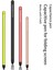 Gkk Samsung Galaxy Z Fold5 5g Kapasitif Çizim Yazma Kalemi Dokunmatik Ekran Stylus Kalem-Pembe (Yurt Dışından) 5