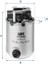 Yakıt Filtresi Siyah Sensörlü Soket Nıssan Qashqaı 1.5l K9K Dizel J11 6 Vites 14- 1.6l R9M Dci D Izel J10 J11 14- 16400BB50A-16400BB51A 1