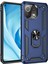 Xiaomi Mi 11 Lite Kılıf Sofya Yüzüklü Silikon Kapak - Lacivert Bstmy 1