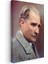 Sanatsal Atatürk - Pastel Tonlarda Profil Kanvas Tablo 3