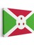 Burundi Bayrağı - Kanvas Tablo 3
