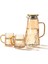 Borosilikat Cam Sürahi Takım Elio 6 Bardaklı Gold 1800 ml 5