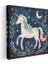 Gece Unicornu - Yıldızlı Gökyüzünde Büyülü Yolculuk Kanvas Tablo 3