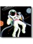 Uzay Kaşifi - Yıldızlar Arasında Astronot Kanvas Tablo 2