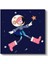 Uzay Kızı - Pembe Botlu Astronot Macerası Kanvas Tablo 2