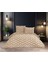 Sarmaşık Model 3 Parça Cappuccino Rengi 1 Yatak Örtüsü (240x250 cm) + 2 yastık kılıfı (50x70) cm 1