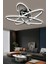 Atom Çift Ledli 3 Kol LED Avize 2