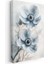 Mavi Anemonlar - Soft Pastel Tonlarda Çiçek İkilisi Kanvas Tablo 3