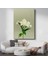 Beyaz Lilyum - Minimalist Çiçek Portresi Kanvas Tablo 1