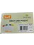 Şeffaf Kart Poşeti 10X14.5 cm ( 5 Adet )+Sarff Kart Askı Ipi Yeşil Metal Klips (5 Adet ) Set 4