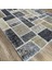 Patchwork Krem Gri Siyah El Dokuma Kilim 5
