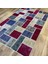 Patchwork Mürdüm Mavi Krem El Dokuma Kilim 3