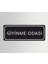 Giyinme Odası - Ofis Departman Kapı Isimliği, Yönlendirme Levhası 24X9 cm 4mm 1