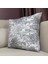Yüksek Kaliteli Desenli Jakarlı Dokuma Kumaş 45 x 43 cm (İçi Dolu) Gri Ağırlıklı 4