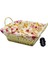 Kare Renkli Bezli Hasır Ekmek Sepeti (4767) - MCT4294-1588 1