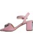 Hakiki Deri Rose Sandalet Topuklu 4183 27 V5 2