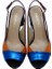Hakiki Deri Sax Mavı-Turuncu-Fusya-Sıyah Sandalet Topuklu 4183 173 V1 3