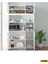 Tamamı Mdf 6 Kapaklı Açık Raflı Mini Fırın Dolabı ve Kiler Dolabı 8