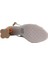 Hakiki Deri Gumus Sandalet Topuklu 319 255 4